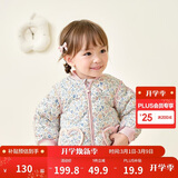 巴拉巴拉儿童羽绒服三防衣服轻薄棒球领外套男女童装2025新款秋冬装碎花萌