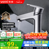 华帝（VATTI）面盆水龙头冷热 304不锈钢浴室水龙头 洗脸盆洗手盆水龙头 041012