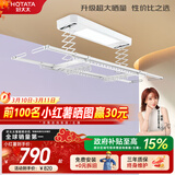 好太太（Hotata） 电动晾衣架智能自动升降晒被阳台晾衣架室外衣服架伸缩晾衣杆 【46孔大晒量】D11-Z白色