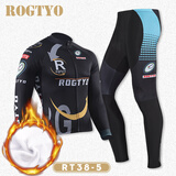 ROGTYO骑行服套装抓绒加厚骑行服春秋男女冬季户外运动加绒保暖自行车衣服山地车骑行装备 RT38-5抓绒骑行服 XXXL