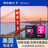 美国电话卡T-Mobile原生4G/5G高速流量上网卡无限流量手机卡 12天