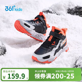 361°儿童棉鞋25冬男女童3-14岁加绒保暖革面户外运动鞋 黑39