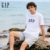 GAP男女装春季款纯棉字母logo短袖T恤常规上衣美版570044 白色 XS 美码 S亚洲码175/88A 【偏小，建议选大一码】
