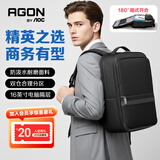 AOC多功能双肩包AOC电脑包男士商务包黑背包可装16英寸笔记本电脑通用通勤出差短途大容量爱攻