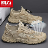 回力(Warrior)男鞋透气洞洞鞋子男款沙滩鞋男士包头凉鞋2929C 沙色 40