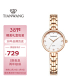 天王（TIAN WANG）手表女 38节礼物星辰系列钢带石英女表玫瑰金LS31387P.P.W