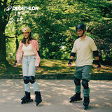 迪卡侬（DECATHLON）[门店自提]成人轮滑鞋透气舒适溜冰鞋安全耐用旱冰鞋休闲直排轮 基础款（高强塑刀架/76MM轮/ABEC-5轴承） 42
