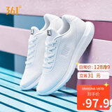361°运动鞋女士春季网面透气通勤休闲减震慢跑步女鞋子681832270-1