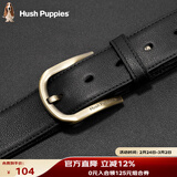 暇步士（Hush Puppies）皮带男针扣腰带优质牛皮休闲百搭男士裤带圣诞礼物送男友送爸爸