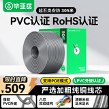 毕亚兹 超五类网线305米整箱 原装无氧铜高速CAT5e非屏蔽支持POE供电 家装工程网络监控布线305米一箱