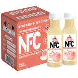 福兰农庄NFC水蜜桃汁100%鲜榨果汁饮料300ml*6瓶整箱装聚会必囤