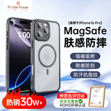 ALittleFlower【全网热销40W+】适用苹果16pro手机壳iphone16pro保护套磁吸超薄防摔软壳透黑镜头全包男女款简约