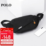 POLO胸包男士斜挎包男大容量单肩包轻便iPad包运动腰包生日礼物送男友