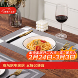 拜杰家用防烫隔热餐桌垫轻奢高级感牛排西餐盘餐垫防水防油餐布4片装