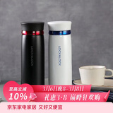 乐扣乐扣（LOCK&LOCK）菲特旋盖轻量保温杯商务情侣水杯子白蓝+黑红450ml*2