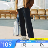 安踏加绒保暖运动裤男士卫裤冬季针织户外跑步长裤休闲裤束脚收口