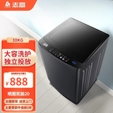 志高（CHIGO）12公斤洗衣机全自动小型家用波轮一键快洗 大容量智能洗脱一体机蓝光桶风干宿舍出租房公寓学校用 30公斤松下深灰【蓝光洗护+风干洁桶+强电机】 波轮