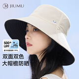玖慕（JIUMU）防晒帽女士遮阳帽太阳帽渔夫帽凉帽夏季户外遮脸防紫外线帽子女