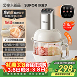 苏泊尔（SUPOR）绞肉机家用 绞馅机机多功能料理机和面机辅食机婴儿打泥机智能绞肉和面绞菜一体机 JR68A-B250