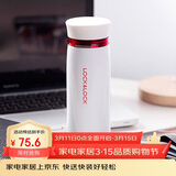 乐扣乐扣（LOCK&LOCK）不锈钢保温杯情侣学生水杯菲特旋转盖轻量杯450ml白红 LHC4131WR
