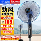 钻石牌（DIAMOND）电风扇家用落地扇办公室立式风扇客厅大风量定时遥控机械摇头风扇 14寸蓝五叶【机械款】