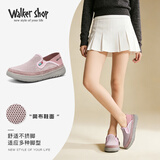 Walker Shop奥卡索休闲鞋女户外轻便透气网面鞋女平底懒人休闲凉鞋女V165006