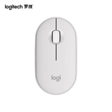 罗技（Logitech）PEBBLE 2.0 无线蓝牙鼠标 静音鼠标 办公鹅卵石便携 升级Pebble2代 白色