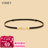 viney牛皮腰带女时尚装饰搭配裙带外穿束腰封百搭学生休闲皮带生日礼物