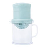 速狄嘉（SU DI JIA）手动榨汁机家用榨汁器婴儿宝宝原汁机手压汁器迷你炸果汁机榨橙汁 北欧蓝