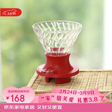 HARIOV60咖啡滤杯滤网过滤器手冲咖啡过滤滤杯过滤网聪明杯红色200ml  