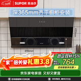 苏泊尔（SUPOR）抽吸排油烟机家用19m³侧吸式小户型简易适老齐平橱柜宽域拢烟不碰头以旧换新DJ13S