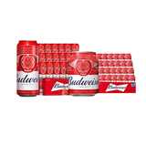 百威拉格啤酒450ml*18听+百威mini红罐淡色拉格255ml*24听整箱装送礼