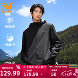 361°运动连帽夹克外套男春季防风防泼水户外冲锋男装休闲外套女 【推荐】超级黑 M