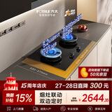 方太【推荐选购TF27新品灶】燃气灶天然气 5.2kW*70%热效率猛火 可烟灶联动 易清洁 02-TE21