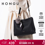 红谷包包女头层牛皮单肩斜挎包通勤气质手提包女士包 38女神节礼物