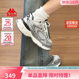 卡帕（Kappa）女鞋增高老爹鞋子女款春季厚底跑步鞋休闲运动慢跑鞋女 奥运灰 39
