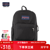 JANSPORT杰斯伯书包轻便双肩包男女旅行包简约背包电脑包学生校园 7ZNZ008爵士黑-隔层+侧袋+厚底