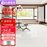 远晶800x800天鹅绒瓷砖58度超白胚客厅地砖卫生间厨房墙砖奶油风广东 58°超白胚-亮光-纯白 800x800