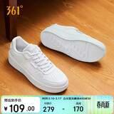 361°运动男鞋春夏季学生复古厚底增高小白休闲板鞋子男672426615-1