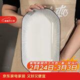 尚行知是碗饭碗家用碗盘餐具陶瓷釉下彩盘子菜碟面碗北欧微波炉用2026新款 12英寸鱼盘-1个