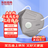 乐优佰易活性炭口罩 50只带呼吸阀加厚防尘防工业专用灰粉尘雾霾甲醛KN95 独立包装