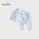 欢喜小熊宝宝春秋季内衣套装打底衣婴儿秋衣秋裤高腰护肚衣服