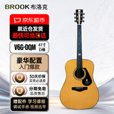 BROOK 布洛克V6吉他初学者入门儿童成人民谣木吉他 V6G-DQM复古色丨170cm男女可选