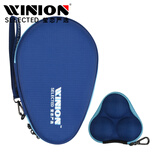 莹恋（WINION）乒乓球拍套葫芦型素雅硬壳硬质乒乓球包拍袋子运动包 蓝色+球盒
