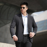 龙牙三代龙牙暗行轻量便携西服轻量战术修身商务休闲轻薄外套男职业 钨钢黑 M 175/96A（140-160斤）