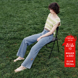 ONLY夏季凉感冰氧酷高腰显瘦直筒裤牛仔裤女|124232025 J33 350水洗牛仔蓝 S (160) 64A（卡码拍大）