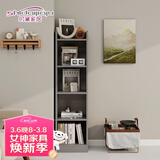 时黛家居书架落地置物架墙边角窄小柜子收纳柜储物柜家用书柜