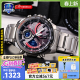 卡西欧（CASIO）手表男士EDIFICE商务休闲太阳能智能蓝牙日韩腕表送男友生日礼物 ECB-900YDB-1A太阳能动力