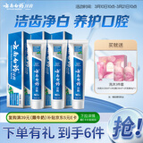 云南白药经典系列牙膏套装 护龈祛渍洁齿 亮白清新口气冬青香型165g*3