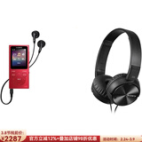 索尼（SONY）Walkman MP3播放器音乐随身听FM收音机广播8G小巧便携35小时长续航照片播放 学生运动旅行NWE394 红色8G学生听英语听力 运动健身锻炼+头戴式耳机